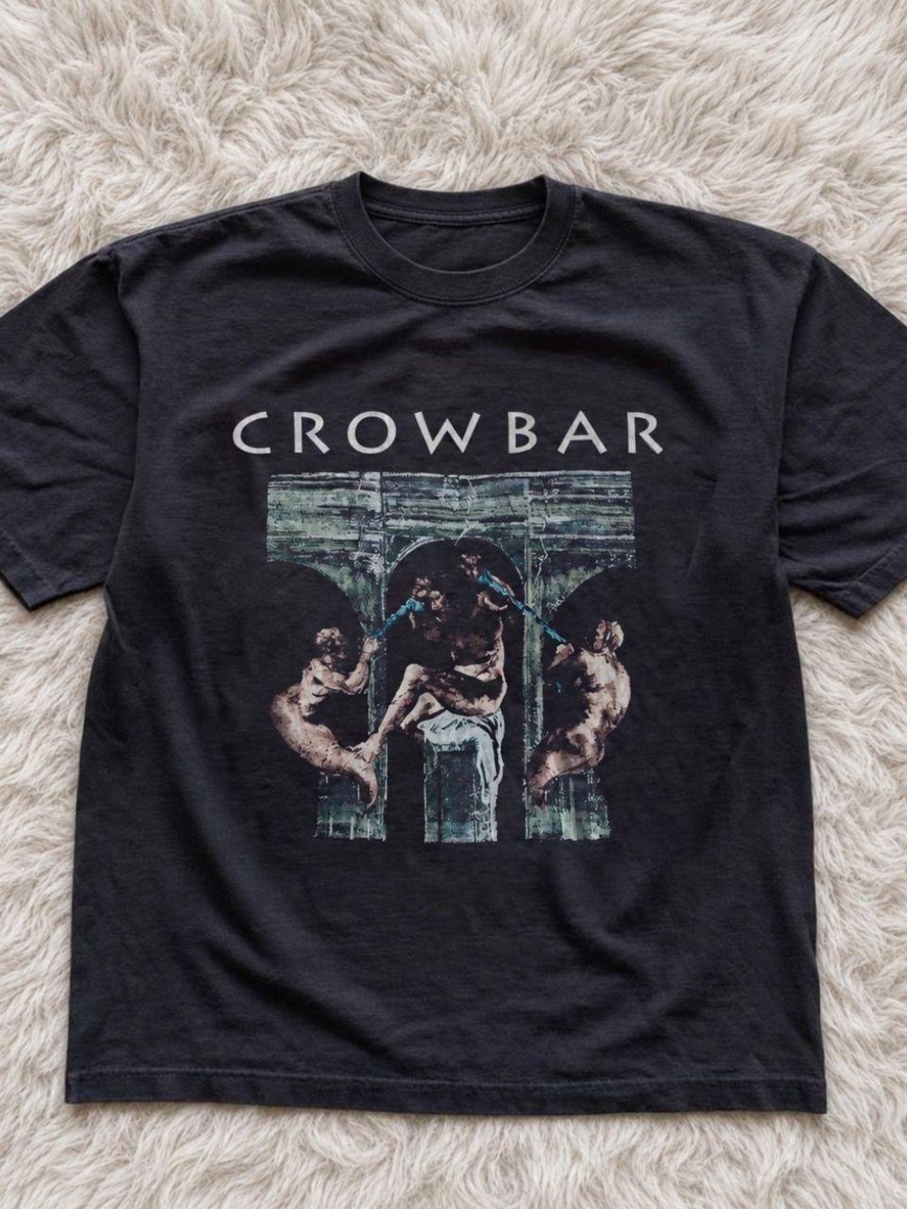 Gildan Black Crowbar Graphic Tee
